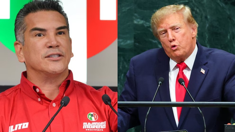 Alejandro Moreno respalda dichos de Trump y cuestiona al INE por sus publicaciones