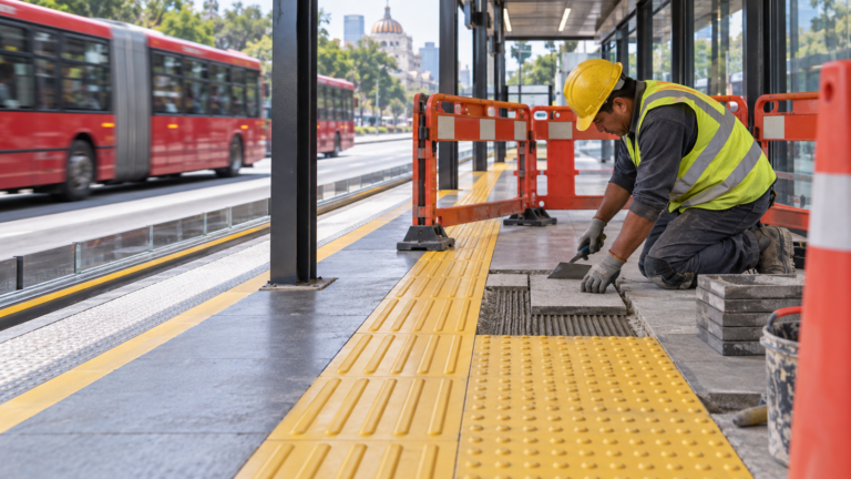 Metrobús renueva guías táctiles: revisa avisos antes de viajar